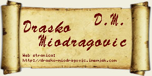 Draško Miodragović vizit kartica